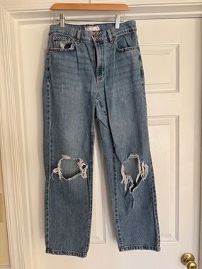 Garage Light Blue Distressed Jeans